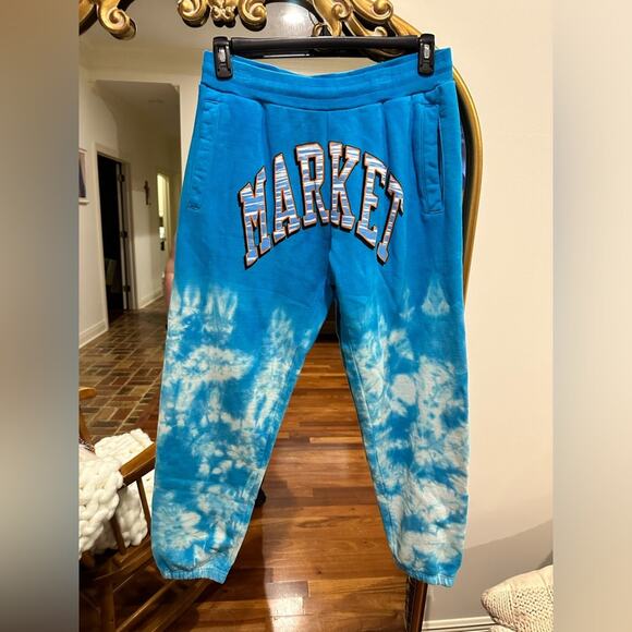 Market Arc blue Tie dye sweatpants - Picture 1 of 7